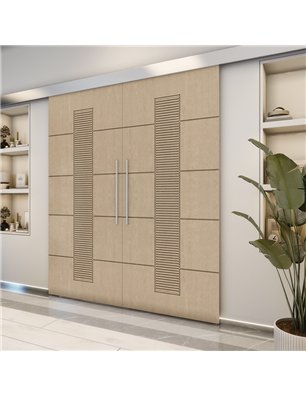 Holzschiebetür Eco-Line - Eiche  Model 3067-2