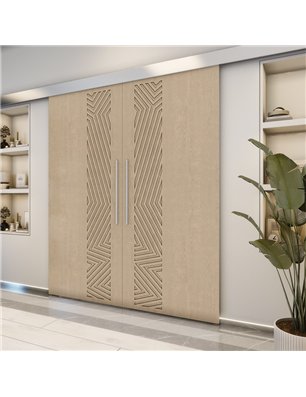 Holzschiebetür Eco-Line - Eiche  Model 3070-2