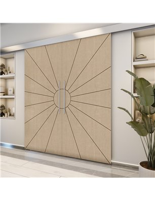 Holzschiebetür Eco-Line - Eiche  Model 3074-2