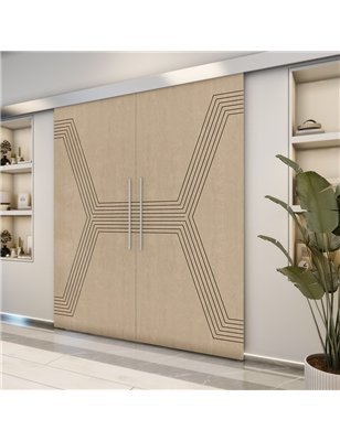 Holzschiebetür Eco-Line - Eiche  Model 3079-2
