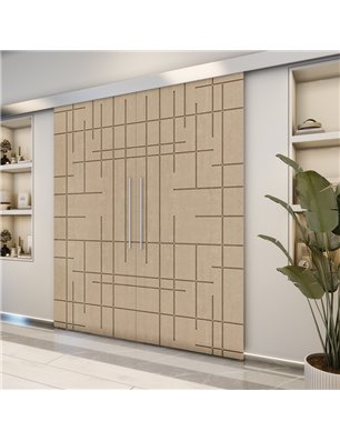 Holzschiebetür Eco-Line - Eiche  Model 3087-2