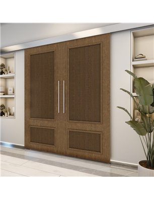 Holzschiebetür Eco-Line - Nussbaum  Model 3006-2