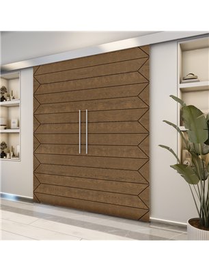 Holzschiebetür Eco-Line - Nussbaum  Model 3007-2