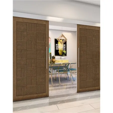 Holzschiebetür Eco-Line - Nussbaum Model 3015