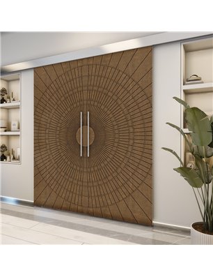 Holzschiebetür Eco-Line - Nussbaum  Model 3036-2