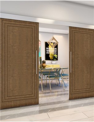 Holzschiebetür Eco-Line - Nussbaum  Model 3041