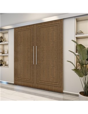 Holzschiebetür Eco-Line - Nussbaum  Model 3041-2