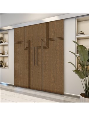 Holzschiebetür Eco-Line - Nussbaum  Model 3059-2