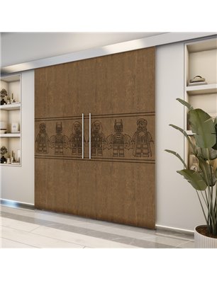 Holzschiebetür Eco-Line - Nussbaum  Model 3063-2