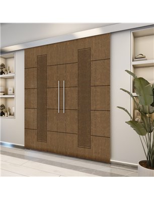Holzschiebetür Eco-Line - Nussbaum  Model 3067-2