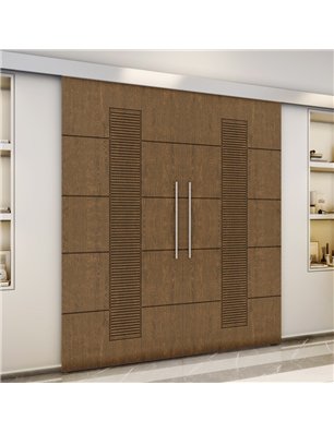 Holzschiebetür Eco-Line - Nussbaum  Model 3067-3