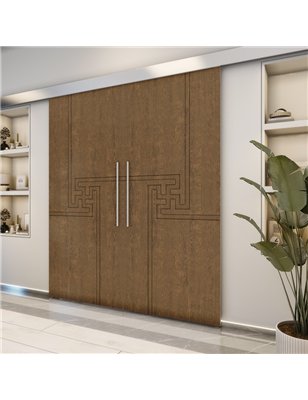 Holzschiebetür Eco-Line - Nussbaum  Model 3071-2