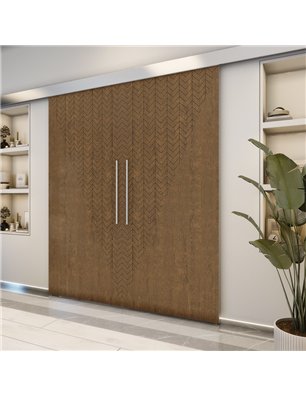 Holzschiebetür Eco-Line - Nussbaum  Model 3078-2