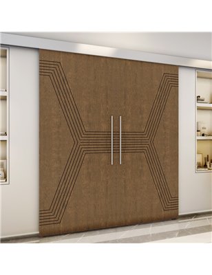 Holzschiebetür Eco-Line - Nussbaum  Model 3079-3