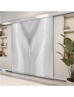 Holzschiebetür Eco-Line - Weiss 3D  Model 3009-2