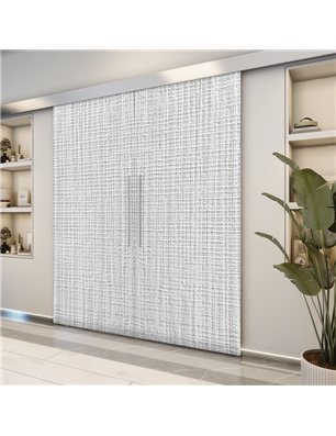 Holzschiebetür Eco-Line - Weiss 3D  Model 3012-2