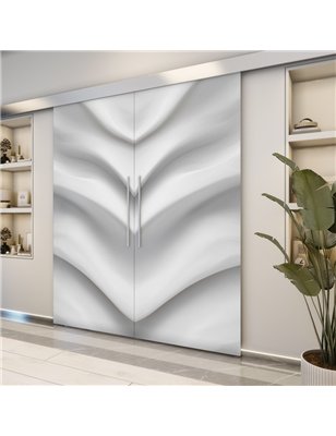 Holzschiebetür Eco-Line - Weiss 3D  Model 3020-2