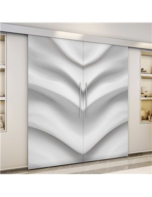 Holzschiebetür Eco-Line - Weiss 3D  Model 3020-3