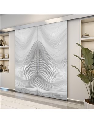 Holzschiebetür Eco-Line - Weiss 3D  Model 3024-2