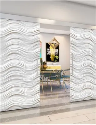 Holzschiebetür Eco-Line - Weiss 3D Model 3026