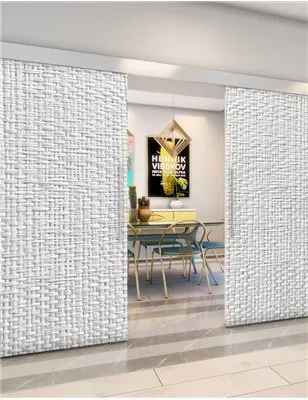 Holzschiebetür Eco-Line - Weiss 3D Model 3035