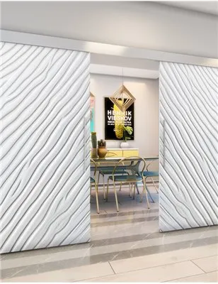 Holzschiebetür Eco-Line - Weiss 3D Model 3037