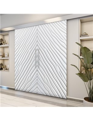 Holzschiebetür Eco-Line - Weiss 3D  Model 3037-2