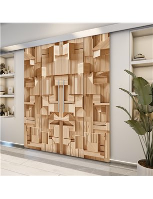 Holzschiebetür Eco-Line - Holzkunst  Model 3001-2