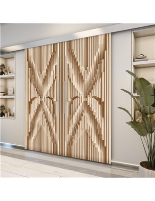 Holzschiebetür Eco-Line - Holzkunst  Model 3009-2