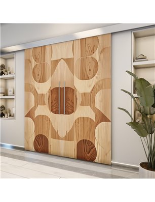 Holzschiebetür Eco-Line - Holzkunst  Model 3051-2