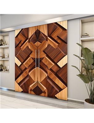 Holzschiebetür Eco-Line - Holzkunst  Model 3075-2