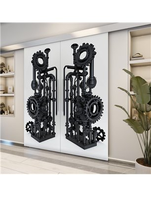 Holzschiebetür Eco-Line - Industrie  Model 3032-2