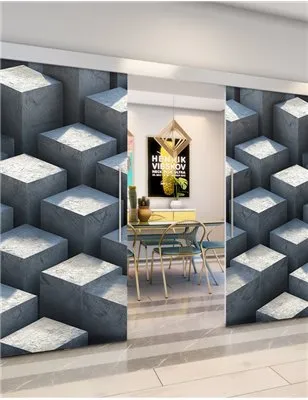 Holzschiebetür Eco-Line - Beton und Stein Model 3011