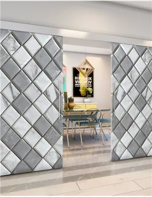 Holzschiebetür Eco-Line - Beton und Stein Model 3015