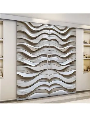 Holzschiebetür Eco-Line - Beton und Stein Model 3019-3