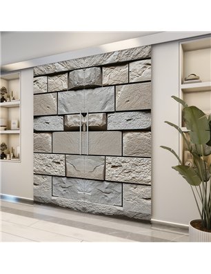 Holzschiebetür Eco-Line - Beton und Stein  Model 3020-2