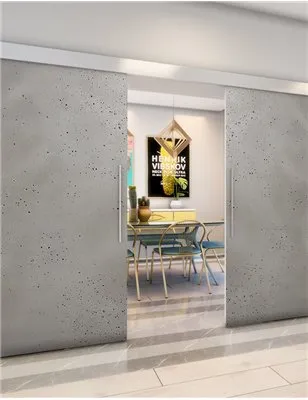 Holzschiebetür Eco-Line - Beton und Stein Model 3033