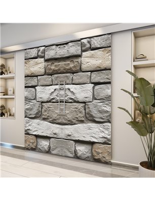 Holzschiebetür Eco-Line - Beton und Stein  Model 3051-2