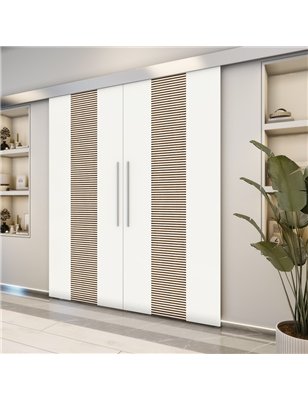 Holzschiebetür Eco-Line - Design-Linien  Model 3027-2