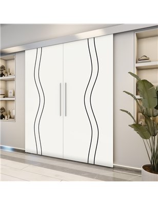Holzschiebetür Eco-Line - Design-Linien  Model 3065-2
