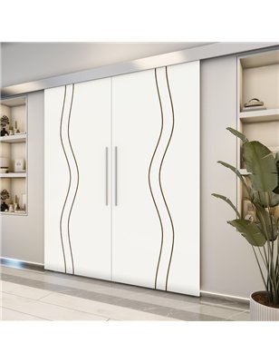 Holzschiebetür Eco-Line - Design-Linien  Model 3067-2