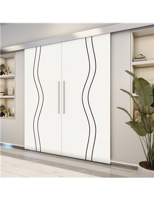 Holzschiebetür Eco-Line - Design-Linien  Model 3068-2