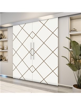 Holzschiebetür Eco-Line - Design-Linien  Model 3071-2