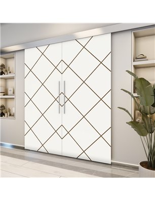 Holzschiebetür Eco-Line - Design-Linien  Model 3071-2