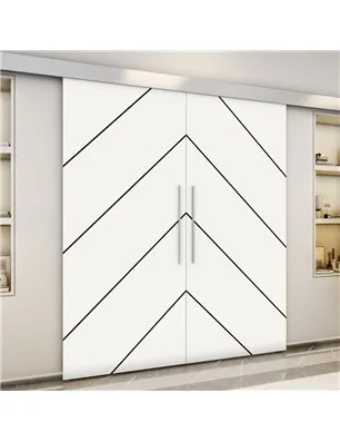 Holzschiebetür Eco-Line - Design-Linien Model 3076-3