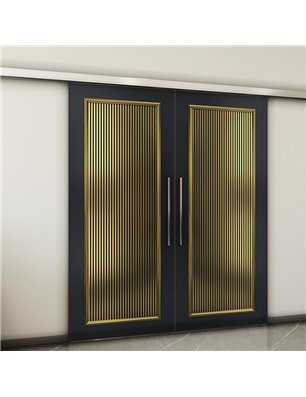 Holzschiebetür Slim-Line - Holz-Mix  Model 3005-2