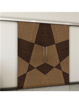 Holzschiebetür Slim-Line - Holz-Mix  Model 3011-2