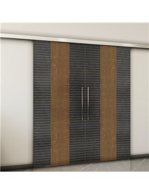 Holzschiebetür Slim-Line - Holz-Mix  Model 3013-2