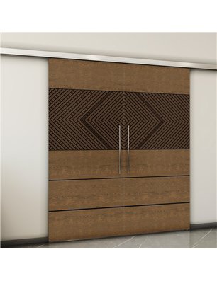 Holzschiebetür Slim-Line - Holz-Mix  Model 3020-2