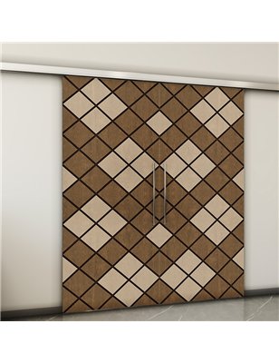 Holzschiebetür Slim-Line - Holz-Mix  Model 3025-2
